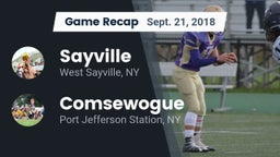 Recap: Sayville  vs. Comsewogue  2018
