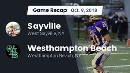 Recap: Sayville  vs. Westhampton Beach  2018