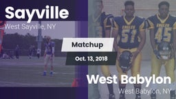 Matchup: Sayville vs. West Babylon  2018