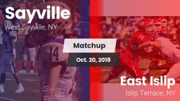 Matchup: Sayville vs. East Islip  2018
