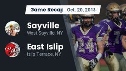 Recap: Sayville  vs. East Islip  2018