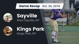 Recap: Sayville  vs. Kings Park   2018