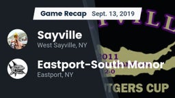 Recap: Sayville  vs. Eastport-South Manor  2019
