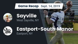 Recap: Sayville  vs. Eastport-South Manor  2019