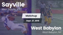 Matchup: Sayville vs. West Babylon  2019