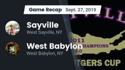 Recap: Sayville  vs. West Babylon  2019