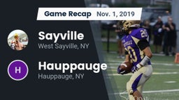 Recap: Sayville  vs. Hauppauge  2019