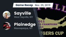 Recap: Sayville  vs. Plainedge  2019