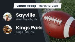 Recap: Sayville  vs. Kings Park   2021