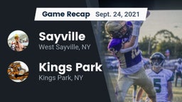 Recap: Sayville  vs. Kings Park   2021