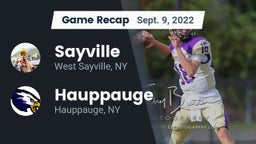 Recap: Sayville  vs. Hauppauge  2022