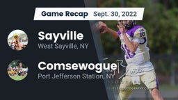 Recap: Sayville  vs. Comsewogue  2022