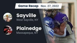 Recap: Sayville  vs. Plainedge  2022