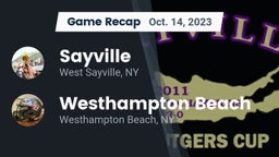 Recap: Sayville  vs. Westhampton Beach  2023