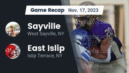 Recap: Sayville  vs. East Islip  2023