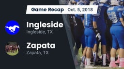 Recap: Ingleside  vs. Zapata  2018