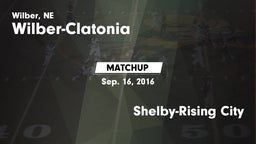 Matchup: Wilber-Clatonia vs. Shelby-Rising City 2016