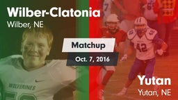 Matchup: Wilber-Clatonia vs. Yutan  2016