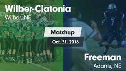 Matchup: Wilber-Clatonia vs. Freeman  2016