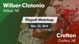 Matchup: Wilber-Clatonia vs. Crofton  2016