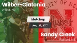 Matchup: Wilber-Clatonia vs. Sandy Creek  2017