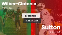 Matchup: Wilber-Clatonia vs. Sutton  2018