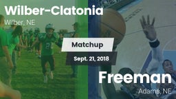 Matchup: Wilber-Clatonia vs. Freeman  2018