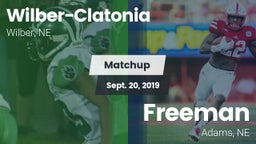 Matchup: Wilber-Clatonia vs. Freeman  2019