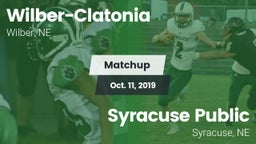 Matchup: Wilber-Clatonia vs. Syracuse Public  2019