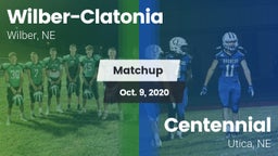 Matchup: Wilber-Clatonia vs. Centennial  2020