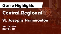 Central Regional  vs St. Josephs Hammonton Game Highlights - Jan. 18, 2020