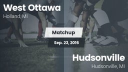 Matchup: West Ottawa High vs. Hudsonville  2016