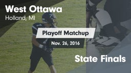 Matchup: West Ottawa High vs. State Finals 2016