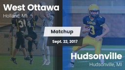 Matchup: West Ottawa High vs. Hudsonville  2017