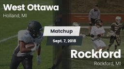 Matchup: West Ottawa High vs. Rockford  2018