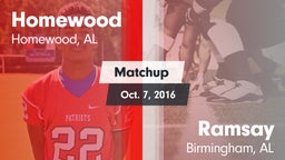 Matchup: Homewood  vs. Ramsay  2016
