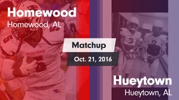 Matchup: Homewood  vs. Hueytown  2016