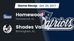 Recap: Homewood  vs. Shades Valley  2017