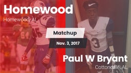 Matchup: Homewood  vs. Paul W Bryant  2017