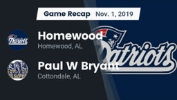 Recap: Homewood  vs. Paul W Bryant  2019