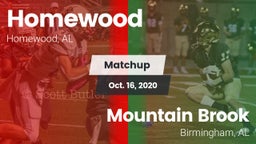 Matchup: Homewood  vs. Mountain Brook  2020