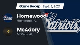 Recap: Homewood  vs. McAdory  2021
