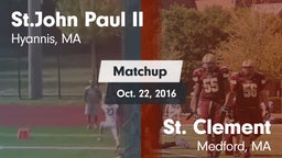 Matchup: Pope John Paul II vs. St. Clement  2016