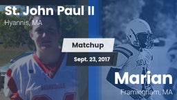 Matchup: St. John Paul II vs. Marian  2017