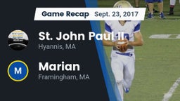Recap: St. John Paul II  vs. Marian  2017