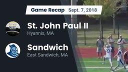 Recap: St. John Paul II  vs. Sandwich  2018