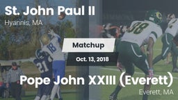 Matchup: St. John Paul II vs. Pope John XXIII (Everett) 2018