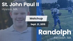 Matchup: St. John Paul II vs. Randolph  2019