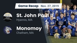 Recap: St. John Paul II  vs. Monomoy  2019