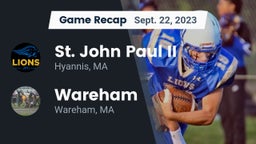 Recap: St. John Paul II  vs. Wareham  2023